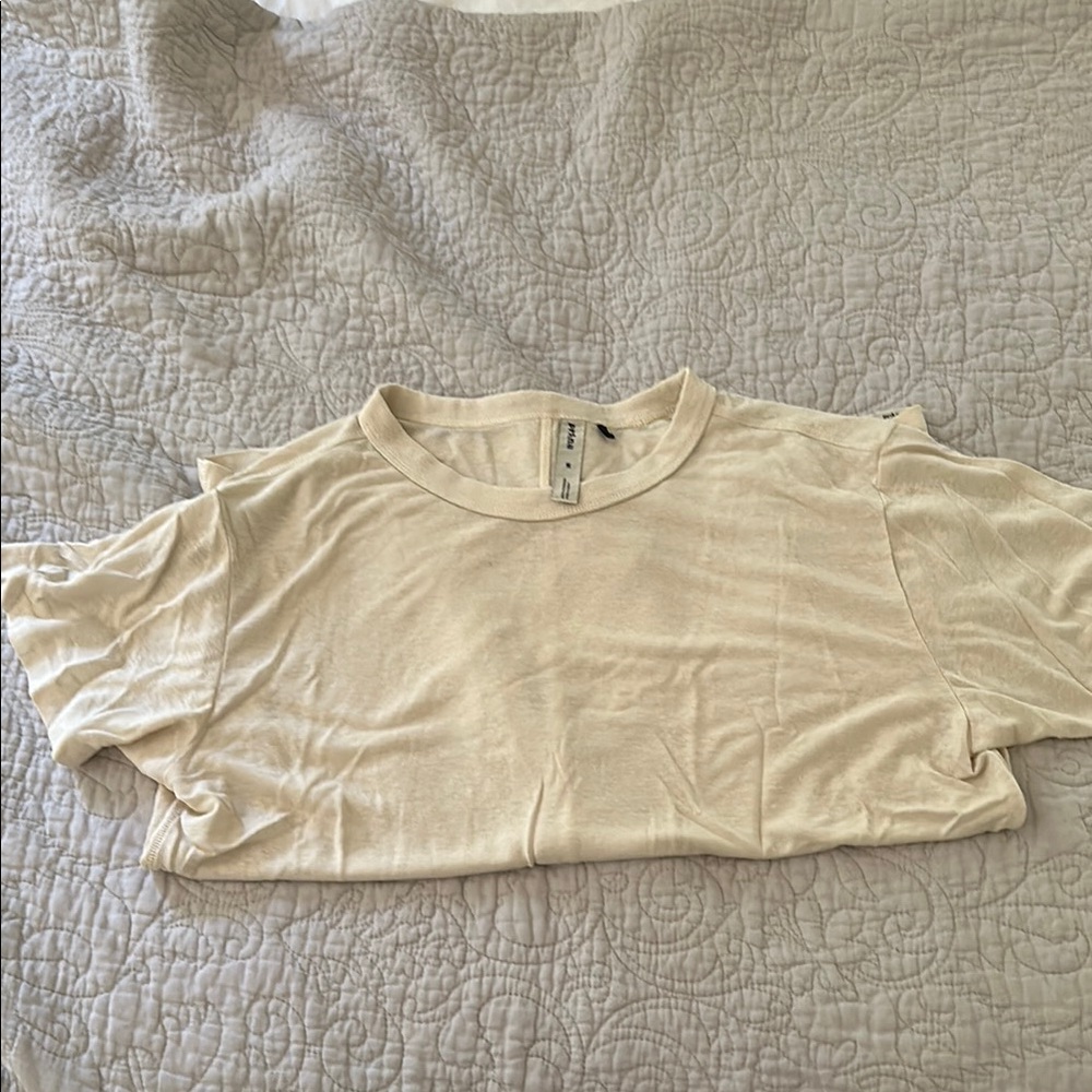 Prana Cream Short Sleeve Tee